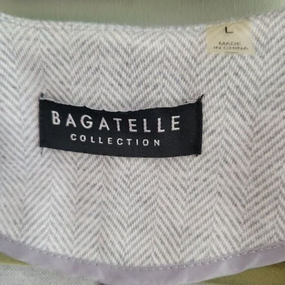 Bagatelle Collection - Oversized Long Cardigan Blazer Grey Open Front | Sz L - Picture 5 of 10